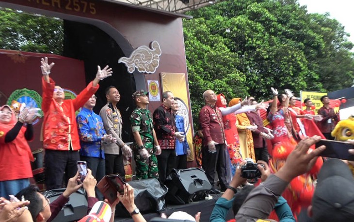 Satgas Ops Liong Polda Kalbar saat Amankan Pelaksanaan Festival Kuliner