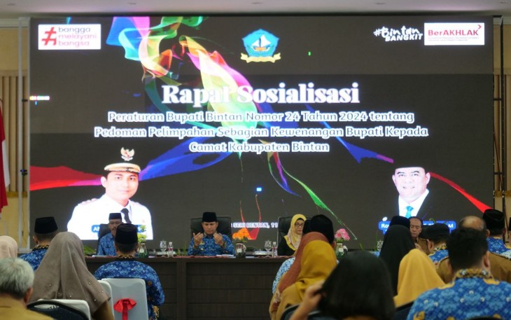 Ahdi Muqsith Buka Sosialisasi Perbup Nomor 24 Tahun 2024 Terkait Pelimpahan Sebagian Kewengan Bupati Kepada Camat