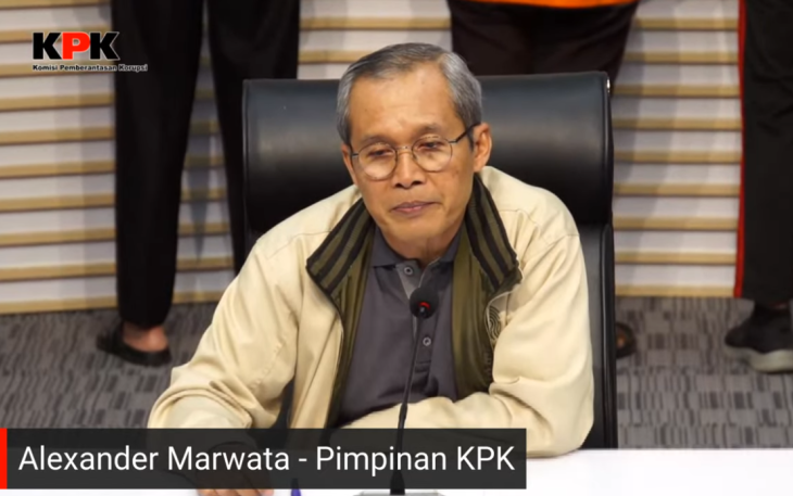 Wakil Ketua KPK Alexander Marwata dalam konferensi pers Minggu malam (24/11/2024) sekira pukul 22.30 WIB.
