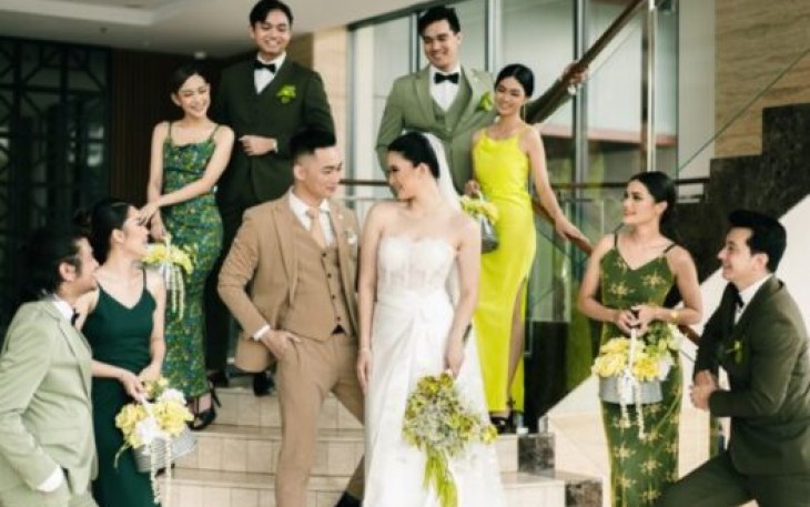 Ilustrasi pasangan pengantin 