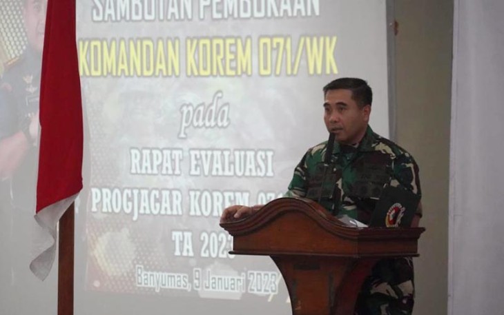 Korem Wijayakusuma Lakukan Evaluasi Progjagar 2023 dan Penyusunan Rancangan Awal Renja Satker TA 2024