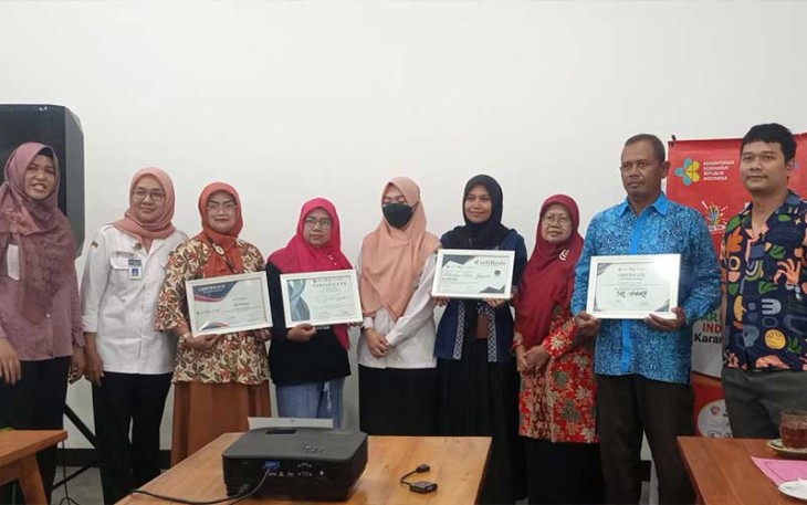 Penyerahan piagam penghargaan dari jajaran pengurus MSI kepada kader berprestasi, di kawasan Badran Asri, Cangakan, Karanganyar, Rabu (7/2/2024).