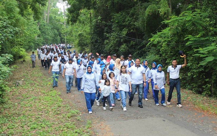 Lanal Batuporon saat Gelar Family Gathering