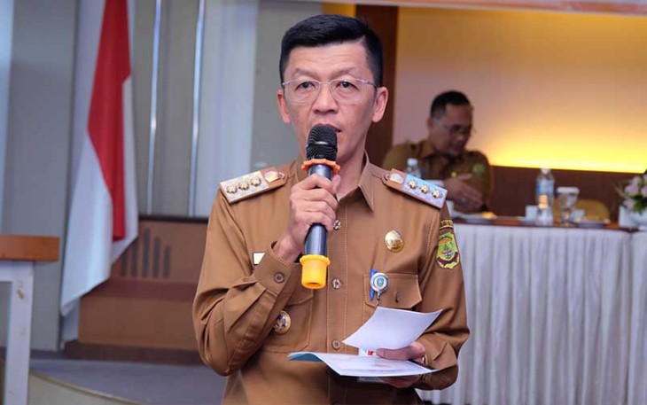 Pj. Wali Kota Tanjungpinang, Hasan, S.Sos sekaligus memberikan motivasi kepada para peserta.