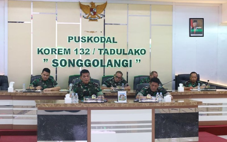 Danrem 132/Tdl saat Ikuti Rakernis Intelijen Fungsi Penerangan TNI AD 2024