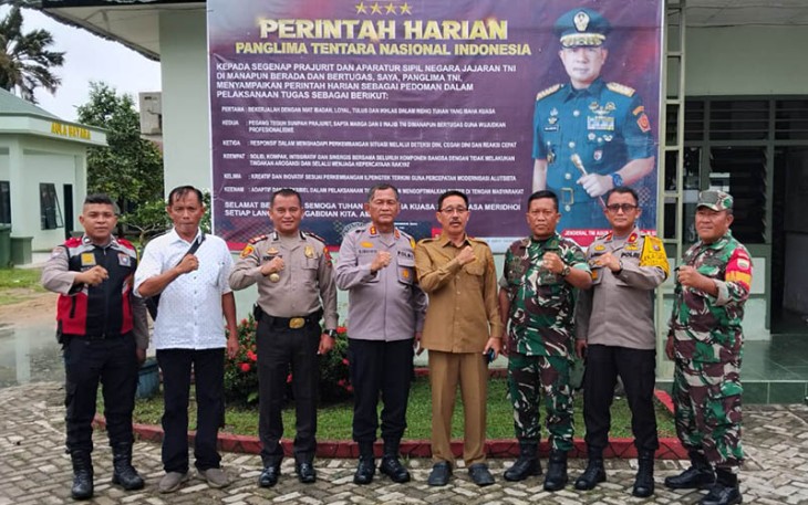 Bupati dan Kapolres Labusel Gelar Silaturahmi ke Koramil 11/Kotapinang