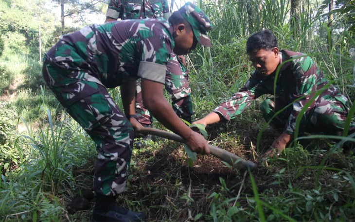 Kodim 0805/Ngawi Lakukan Penghijauan