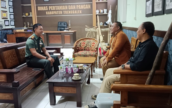 Dandim 0806/Trenggalek Jalin Sinergi dengan Dinas Pertanian dan Pangan