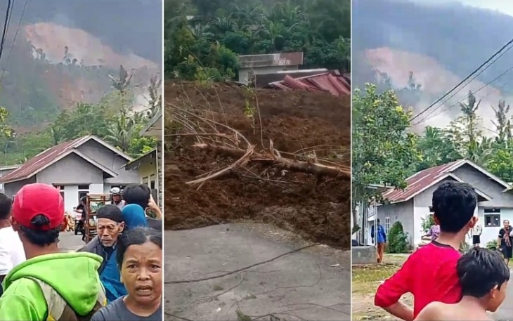Peristiwa longsor melanda wilayah Kecamatan Pandanarum, Kabupaten Banjarnegara, Provinsi Jawa Tengah, pada Sabtu (15/11). Sumber BPBD Kabupaten Banjarnegara.