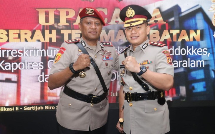 Serah Terima Jabatan Kapolres Oku Timur