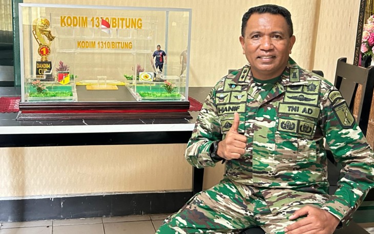 Komandan Kodim 1310/Bitung, Letkol Czi Hanif Tupen, S.T, M.I.P