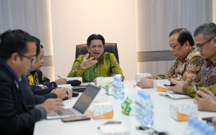 Kunjungan KPK ke Itjen Kemenag dalam rangka kolaborasi penulisan buku antikorupsi di Jakarta, Kamis (6/2)