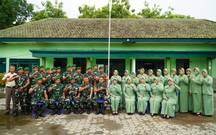 Dandim Madiun dan Ketua Persit KCK Cabang XVII Laksanakan Kunjungan Kerja ke Koramil Jajaran 