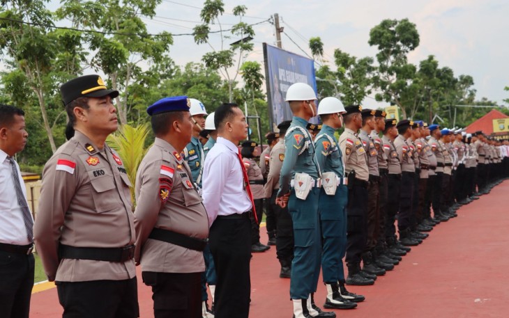 Kapolres Bintan Pimpin Apel Gelar Pasukan Operasi Patuh Seligi 2025