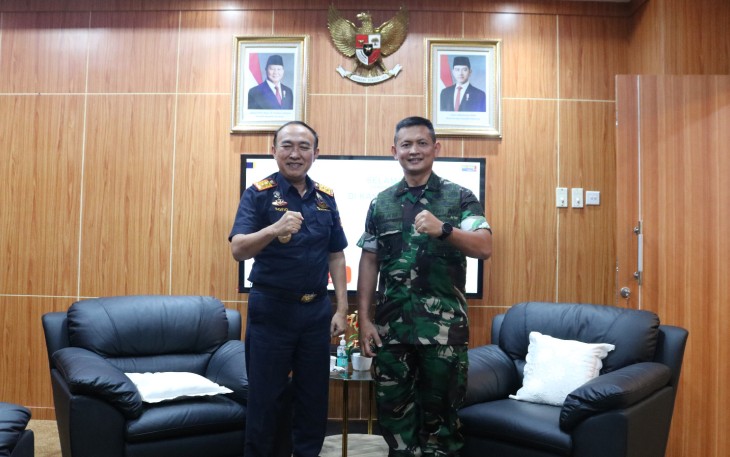 Dandim 0501/JP Laksanakan Kunjungan Kerja ke Kantor Bea Cukai DKI Jakarta