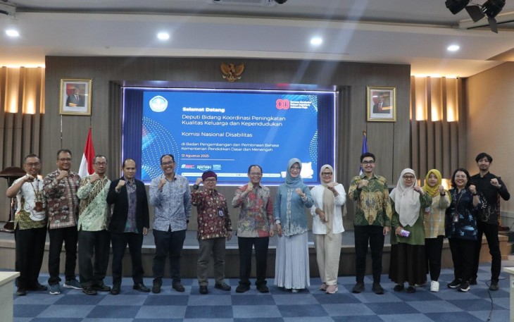 Kementerian Pendidikan Dasar dan Menengah (Kemendikdasmen), melalui Badan Pengembangan dan Pembinaan Bahasa (Badan Bahasa), pada Selasa (12/8), melaksanakan pertemuan membahas penguatan literasi, serta peningkatan aksesibilitas bahasa bagi penyandang disabilitas, khususnya komunitas