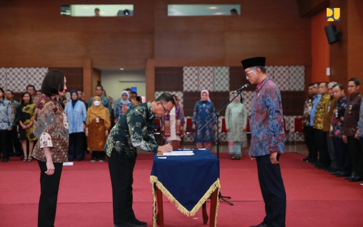 Menteri Pekerjaan Umum (PU), Dody Hanggodo Lantik 6 Pejabat Eselon I