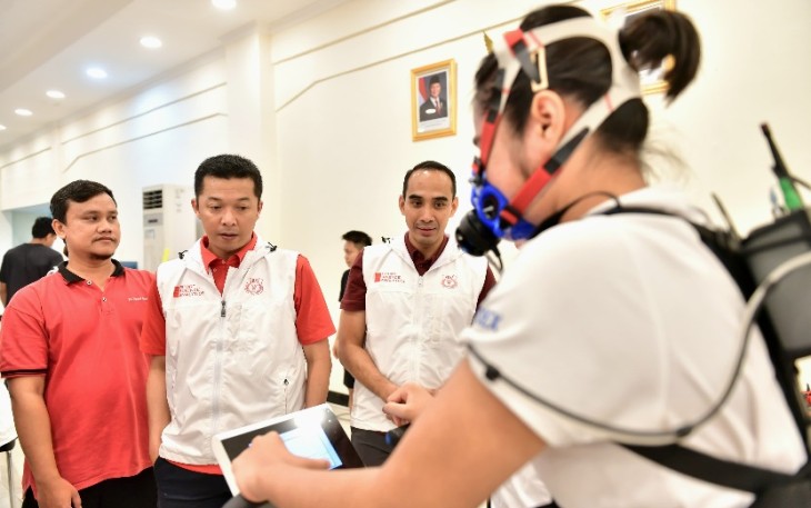 Wamenpora Taufik Hidayat menghadiri peluncuran Platform PBSI Sport Science Analytics di Pelatnas Persatuan Bulutangkis Seluruh Indonesia (PBSI), Cipayung, Jakarta Timur, Senin (13/1)