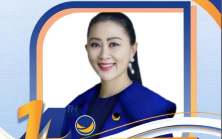 Anggota DPR RI NTT,Julie Sutrisno Laiskodat dari Partai Nasdem
