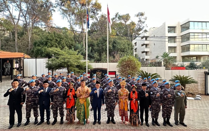 Satgas MTF TNI Konga XXVIII-O/UNIFIL Terima Penghargaan "Duta Budaya RI" di Lebanon