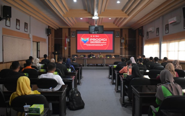 Acara peluncuran program inovatif Prodigi, di Ruang Podang 1 Sekretariat Daerah Karanganyar, Kamis (14/8/2025).