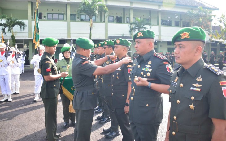 Danrem 083/Bdj Kolonel Inf Kohir saat sertijab pejabat strategi Korem 083/BDJ, Kamis (11/9)