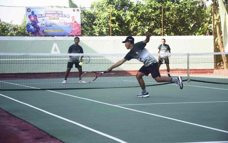 Turnamen tenis antar anggota Kodim Trenggalek 