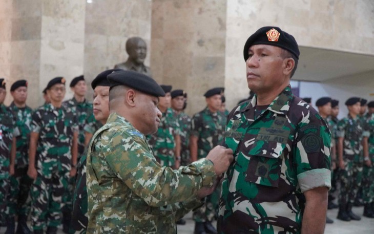 Kolonel Sus Gerardus Maliti resmi jabat Waka Pusjarah TNI, Senin (13/10)