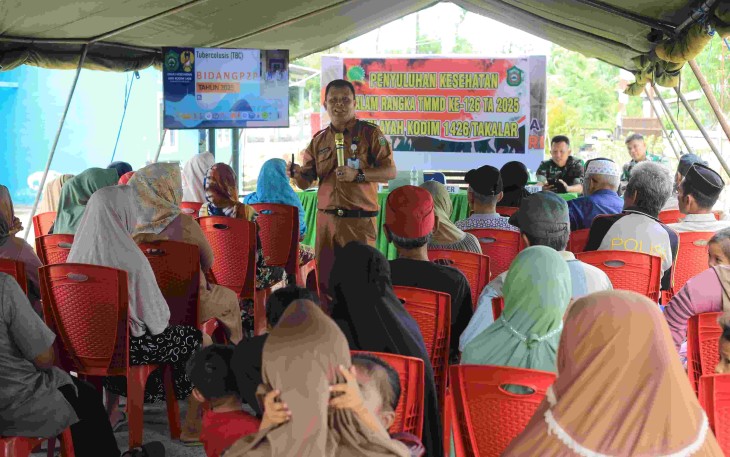 Penyuluhan kesehatan warga di lokasi TMMD Kodim Takalar 