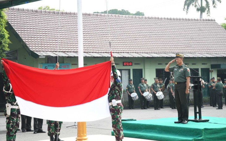 Upacara hari Sumpah Pemuda Ke-97 di Makorem 081/DSJ Madiun, Selasa (28/10)