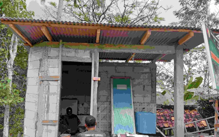 Kamar mandi mushola TMMD ke 126 Kodim Pacitan 