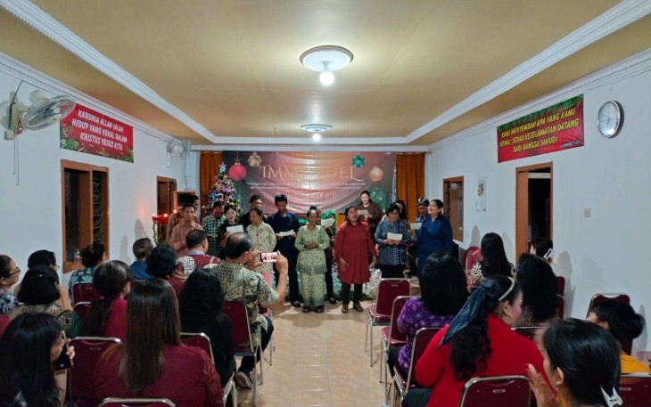 Ibadah jelang Natal di wilayah desa binaan 