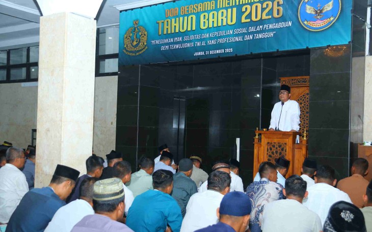 Doa bersama pergantian tahun 2025 ke 2026 di Puspenerbal 