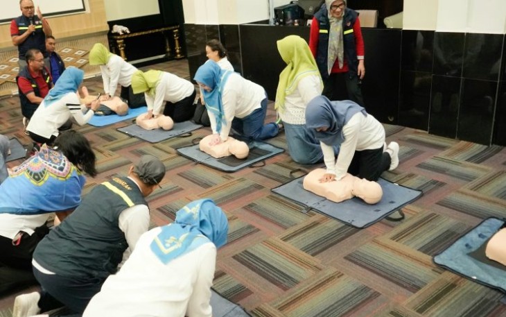 Workshop Bantuan Hidup Dasar (BHD) pada Selasa (24/6) di Jakarta. 
