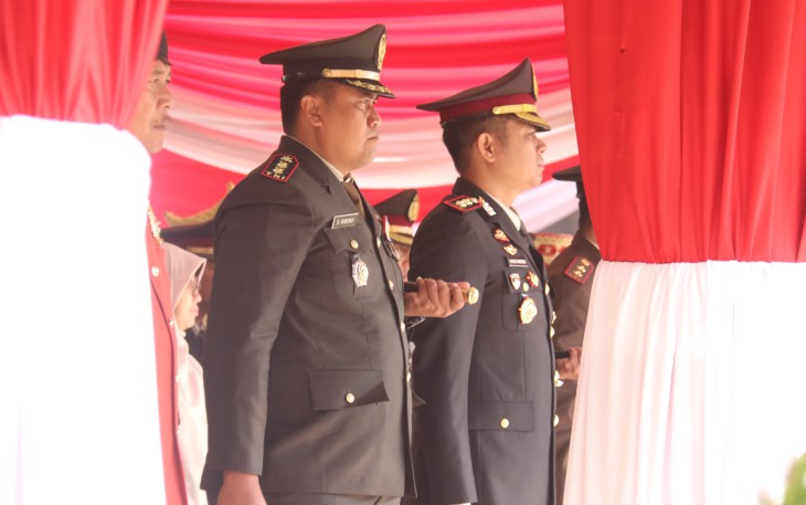Dandim Ngawi saat Ikuti Upacara Peringatan HUT ke-80 RI 