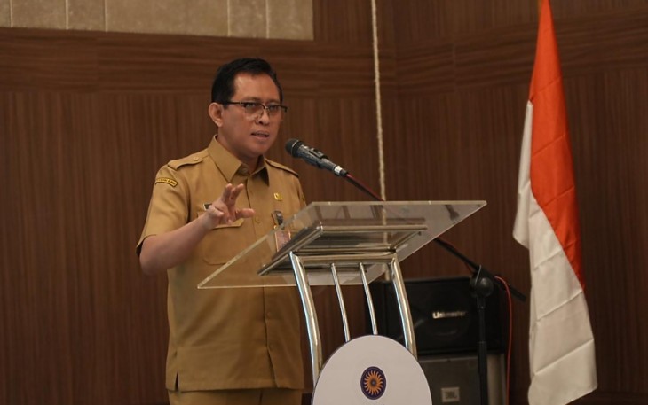Direktur Jenderal Bina Pembangunan Daerah, Restuardy Daud dalam Focus Group Discussion (FGD)