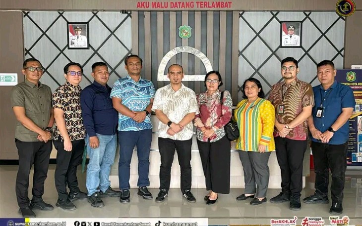 Penyuluh Hukum Kanwil Poto Bersama Usai Lakukan Koordinasi dan Pendampingan.