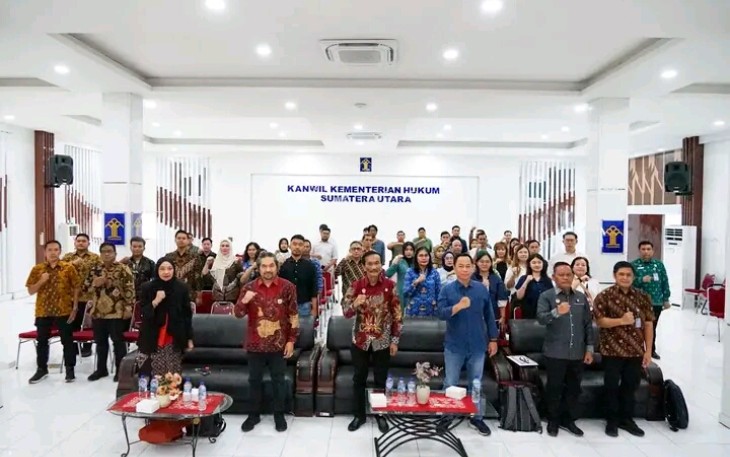 Kanwil Kemenkum Sumut Gelar Kegiatan Promosi dan Diseminasi KI Terkait Pengguna Layanan Komersil