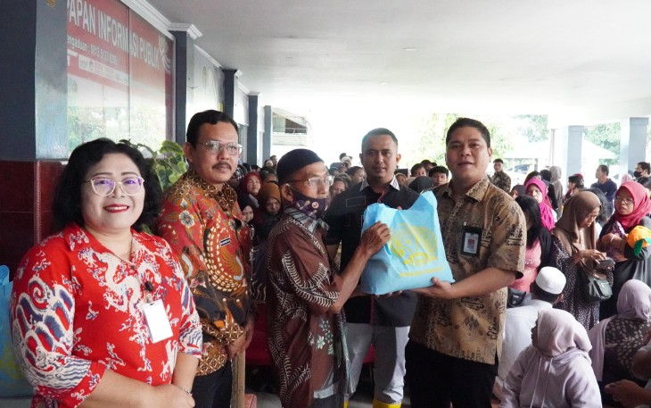 Rutan Kelas I Medan Gelar Bakti Sosial kepada Keluaraga Warga Binaan Berupa.Paket Sembako