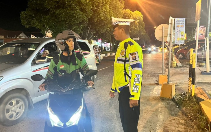 Ditlantas Polda Kalteng Lakukan Patroli Malam 