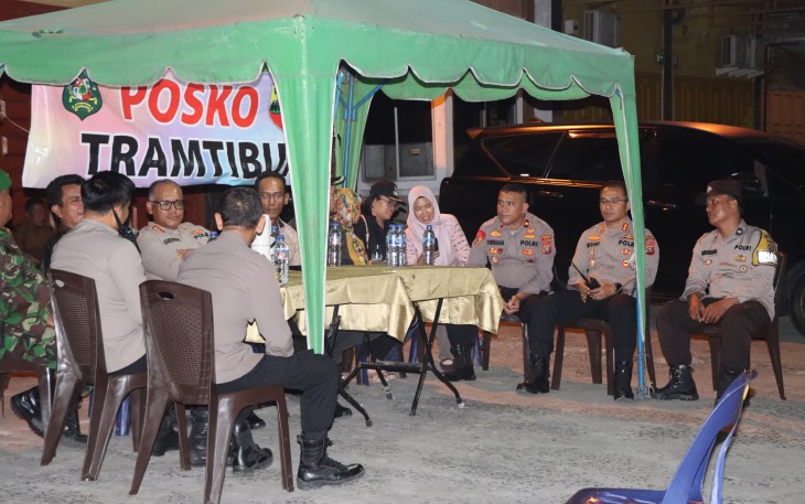 Kapolrestabes Medan Sambangi Posko Tantribum di Jln.Gatsu Medan