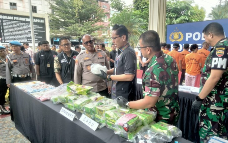 Satreskrim Polrestabes Medan Bongkar Kasus Jaringan Narkoba Antar Provinsi.