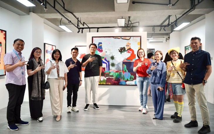 Wamenekraf Irene Umar apresiasi Untold Stories dorong seni sebagai motor pertumbuhan ekonomi kreatif, Ranuza Art Hub, Jakarta, Sabtu (15/03/2025).