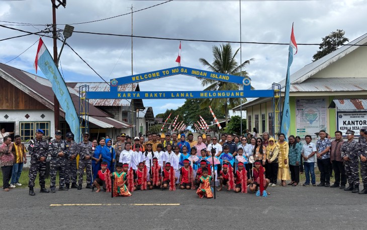 Lanal Melonguane Resmikan Daerah Pariwisata Pulau Nusa Indah 