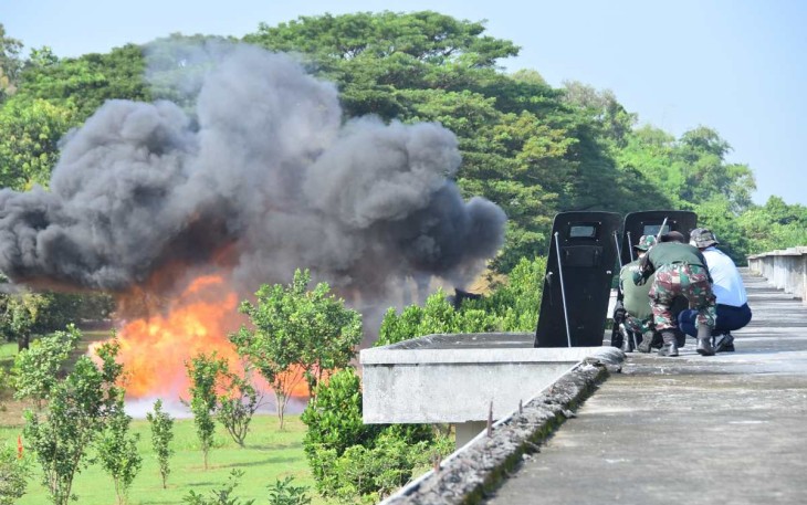 Demo EOD di Depohar 60 Magetan, Rabu (16/4)