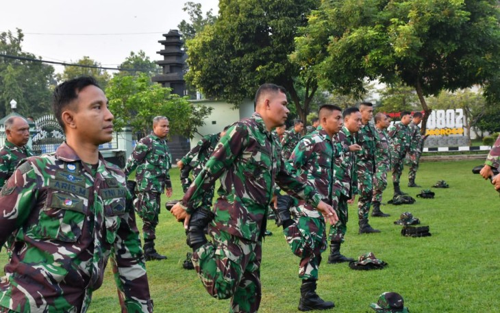 Dandim Ponorogo Pimpin  Anggota Ikuti Kegiatan PSJM Materi Han Mars 