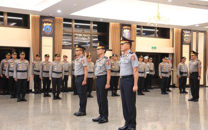 Mabes Polri Gelar Korps Raport Kenaikan Pangkat Pati Polri