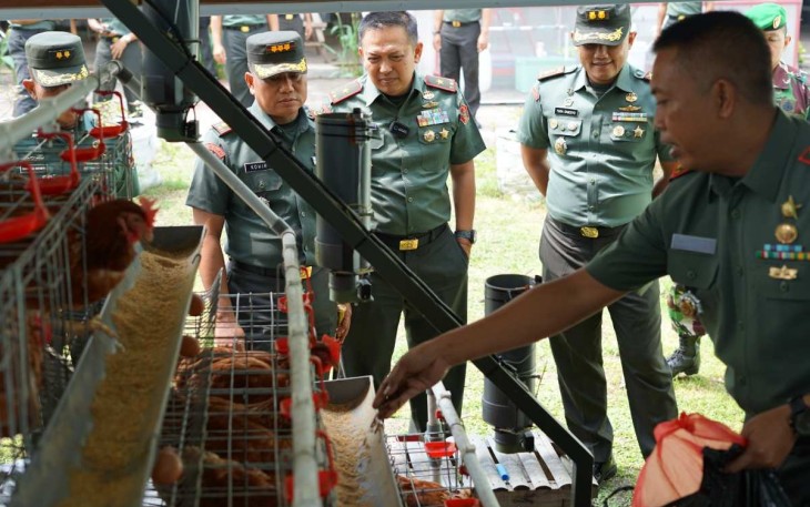 Danrem 083/Bdj Kolonel Inf Kohir saat mengunjungi Poltekad Karangploso, Malang, Rabu (7/5)