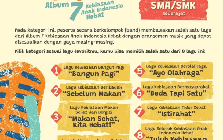 Cover lagu 7 kebiasaan anak hebat