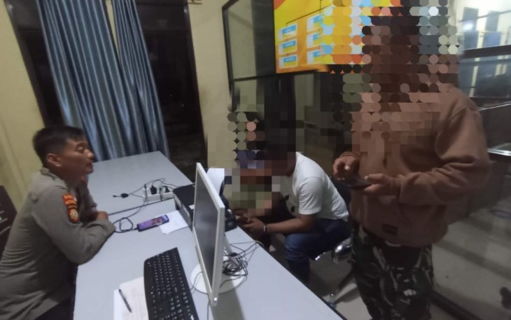 Anggota Kodim 1429/Butur Bantu Amankan Dugaan Penggelapan Mobil ke Polres Butur